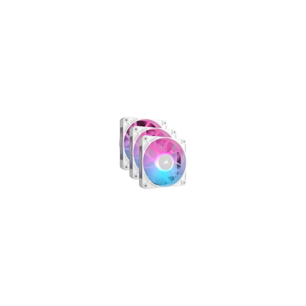 Corsair iCUE Link RX120 RGB Triple Starter Kit - Ventola per case - 120 mm - bianco (confezione da 3)