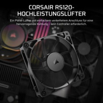 Corsair RS120 - Ventola per case - 120 mm - Nero