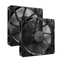 Corsair RS140 - Gehäuselüfter - 140 mm - Schwarz (Packung mit 2)