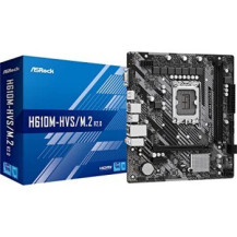 ASRock H610M-HVS/M.2 R2.0 - Scheda madre - micro ATX - Socket LGA1700 - Chipset H610 - USB 3.2 Gen 1 - Gigabit LAN - Scheda graf