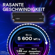 Crucial DDR5 - Kit - 32 GB: 2 x 16 GB - DIMM 288-PIN
