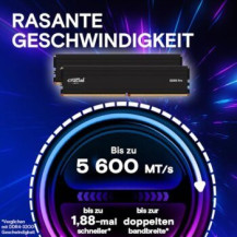 Crucial DDR5 - Kit - 32 GB: 2 x 16 GB - DIMM 288-PIN