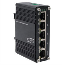 Exsys Switch 5Port Industrie Ethernet PoE 4x10/100/1000Tx 12-48VDC - Switch - 0,1 Gbps