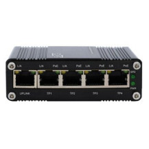 Exsys Switch 5Port Industrie Ethernet PoE 4x10/100/1000Tx 12-48VDC - Switch - 0,1 Gbps