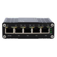 Exsys Switch 5Port Industrie Ethernet PoE 4x10/100/1000Tx 12-48VDC - Switch - 0,1 Gbps