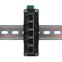 Exsys Switch 5Port Industrie Ethernet PoE 4x10/100/1000Tx 12-48VDC - Switch - 0,1 Gbps