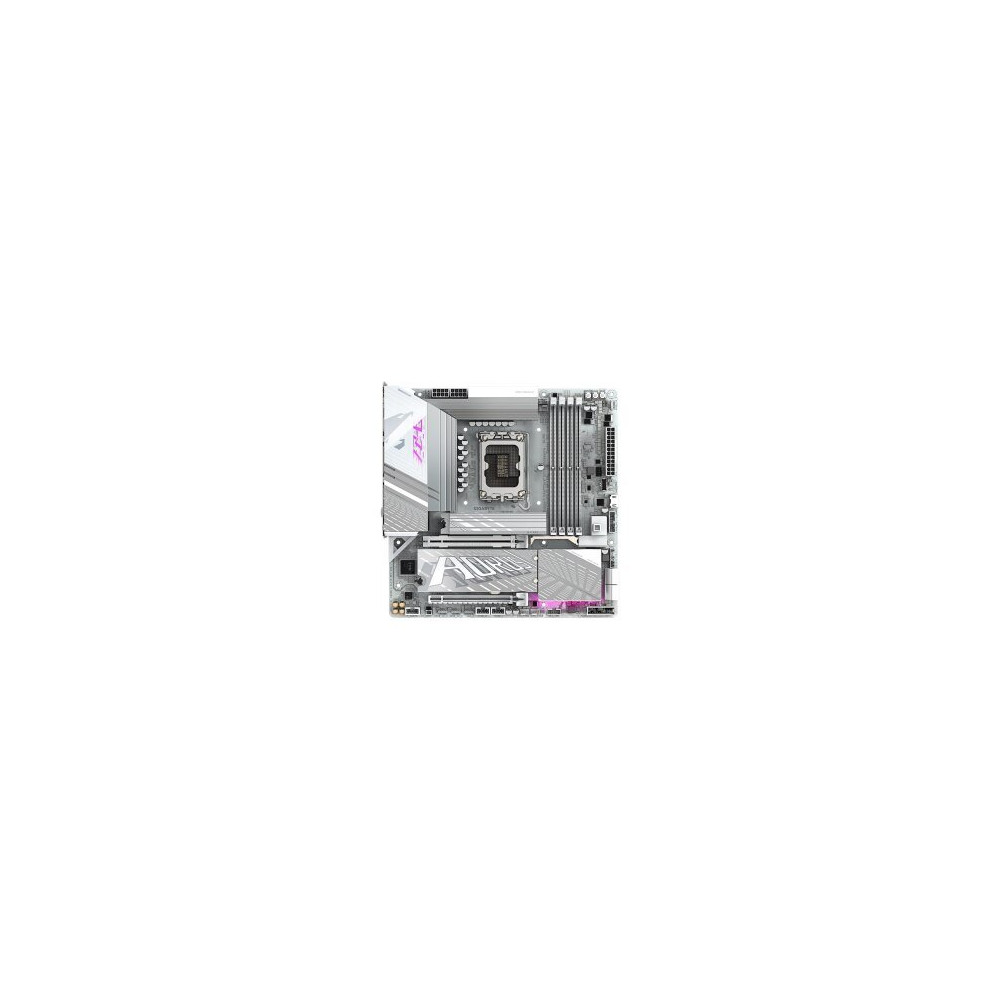 Gigabyte AORUS Z890M ELITE WIFI7 ICE - Scheda madre - micro ATX - Presa LGA1851 - Chipset Z890 - USB4, USB-C 3.2 Gen2, USB 3.2 G