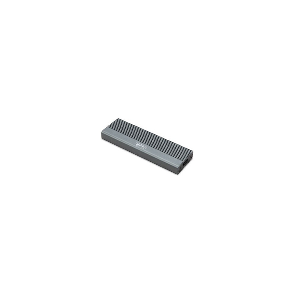 DIGITUS Alloggiamento per disco rigido USB M.2, SSD, esterno, NVMe, 10 Gbps, USB 3.1 Gen2, alluminio, senza attrezzi