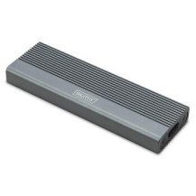 DIGITUS Alloggiamento per disco rigido USB M.2, SSD, esterno, NVMe, 10 Gbps, USB 3.1 Gen2, alluminio, senza attrezzi
