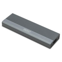 DIGITUS Alloggiamento per disco rigido USB M.2, SSD, esterno, NVMe, 10 Gbps, USB 3.1 Gen2, alluminio, senza attrezzi