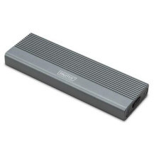 DIGITUS Alloggiamento per disco rigido USB M.2, SSD, esterno, NVMe, 10 Gbps, USB 3.1 Gen2, alluminio, senza attrezzi