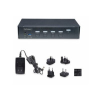StarTech.com Switch KVM DisplayPort a 4 porte, 4K 60Hz, conforme TAA