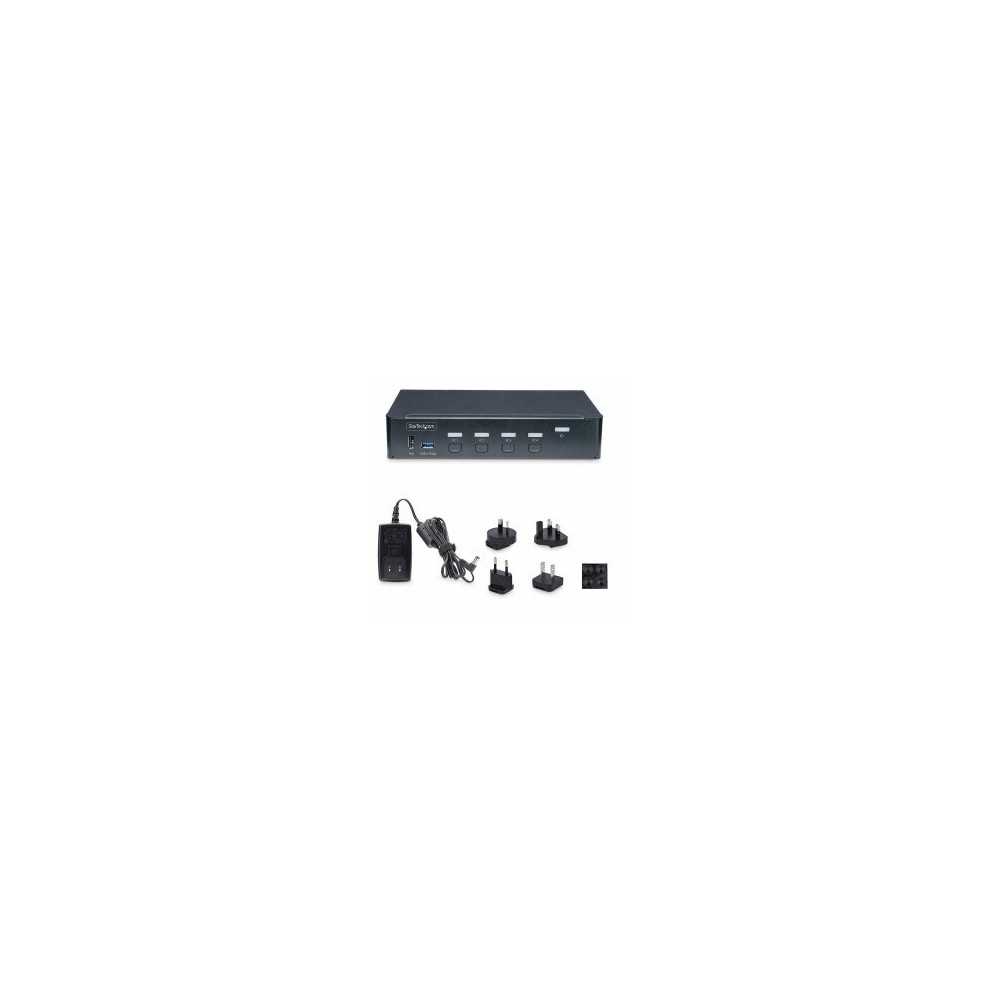 StarTech.com Switch KVM DisplayPort a 4 porte, 4K 60Hz, conforme TAA