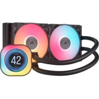 Corsair iCUE Link TITAN 240 RX LCD - Sistema di raffreddamento a liquido per processore - Dimensioni del dissipatore: 240 mm - (