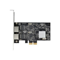 StarTech.com Scheda di rete PCIe NBASE-T a 2 porte da 2,5 Gbps, Intel I225-V, Scheda di rete per computer a doppia porta, NIC mu
