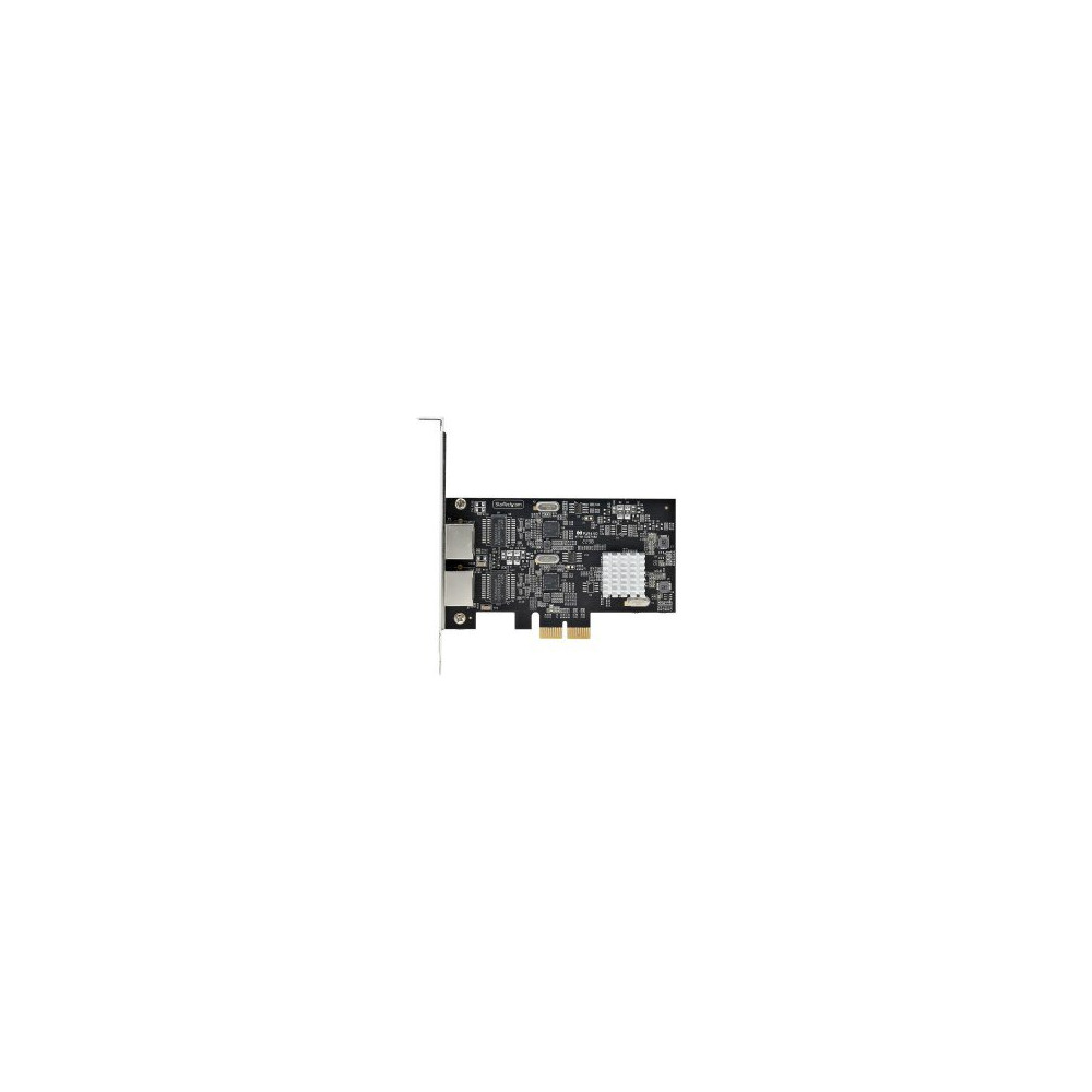 StarTech.com Scheda di rete PCIe NBASE-T a 2 porte da 2,5 Gbps, Intel I225-V, Scheda di rete per computer a doppia porta, NIC mu