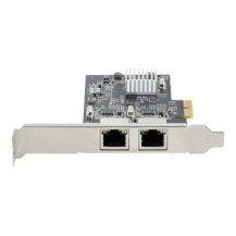 StarTech.com Scheda di rete PCIe NBASE-T a 2 porte da 2,5 Gbps, Intel I225-V, Scheda di rete per computer a doppia porta, NIC mu