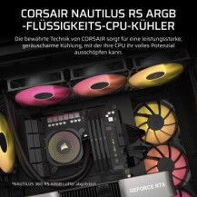 Corsair Nautilus 240 RS ARGB - Sistema di raffreddamento a liquido per processore - Dimensioni del dissipatore: 240 mm - (per: L