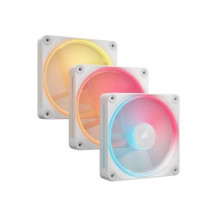Corsair iCUE Link LX120-R RGB Starter Kit - Ventola per case - Pale della ventola invertite - 120 mm - bianco (confezione da 3)