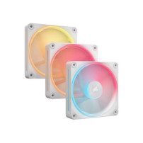 Corsair iCUE Link LX120-R RGB Starter Kit - Ventola per case - Pale della ventola invertite - 120 mm - bianco (confezione da 3)