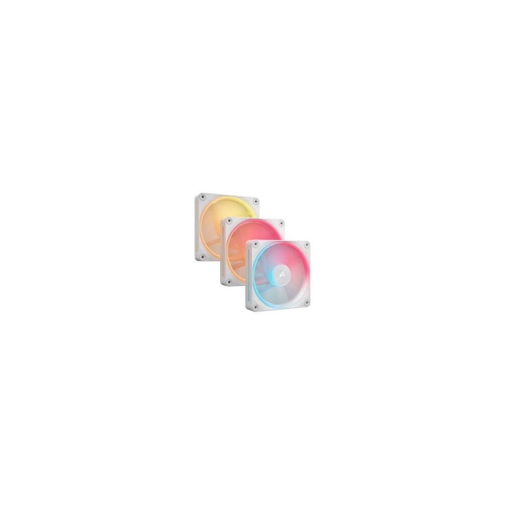 Corsair iCUE Link LX120-R RGB Starter Kit - Ventola per case - Pale della ventola invertite - 120 mm - bianco (confezione da 3)