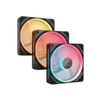 Corsair iCUE Link LX120-R RGB - Ventola per case - Pale della ventola invertite - 120 mm - Nero (confezione da 3)