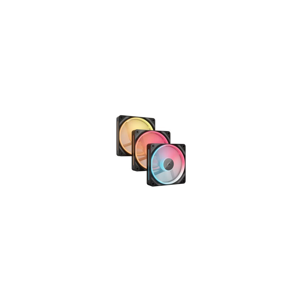Corsair iCUE Link LX120-R RGB - Ventola per case - Pale della ventola invertite - 120 mm - Nero (confezione da 3)