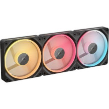 Corsair iCUE Link LX120-R RGB - Ventola per case - Pale della ventola invertite - 120 mm - Nero (confezione da 3)