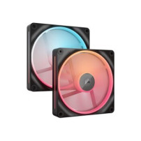 Corsair iCUE Link LX140-R RGB - Ventola per case - Pale della ventola invertite - 140 mm - Nero (confezione da 2)
