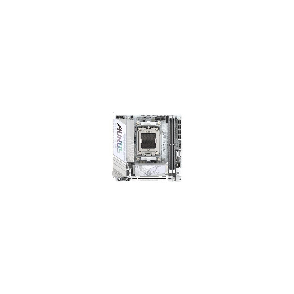Gigabyte AORUS X870I PRO ICE - Scheda madre - Mini-ITX - Socket AM5 - Chipset AMD X870 - USB4, USB-C 3.2 Gen2, USB 3.2 Gen 2, US