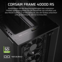 Corsair FRAME 4000D RS - Midi-tower gaming - E-ATX - Pannello laterale con finestra (vetro temperato)