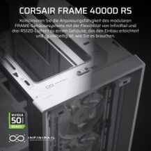 Corsair FRAME 4000D RS - Midi-tower gaming - E-ATX - Pannello laterale con finestra (vetro temperato)