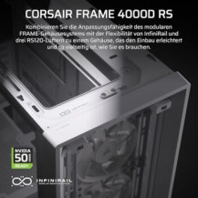 Corsair FRAME 4000D RS - Midi-tower gaming - E-ATX - Pannello laterale con finestra (vetro temperato)