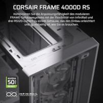 Corsair FRAME 4000D RS - Midi-tower gaming - E-ATX - Pannello laterale con finestra (vetro temperato)