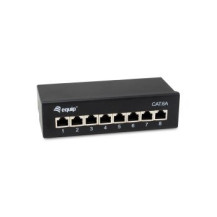 Pannello patch Equip 8x RJ45 Cat6A FTP 1U Premium nero - Pannello patch