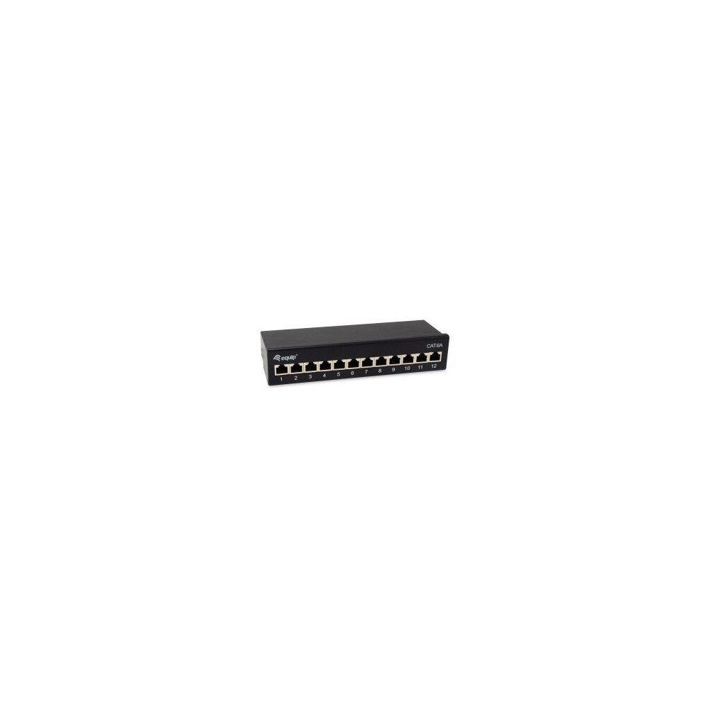Pannello patch Equip 12x RJ45 Cat6A FTP 1U Premium nero - Pannello patch