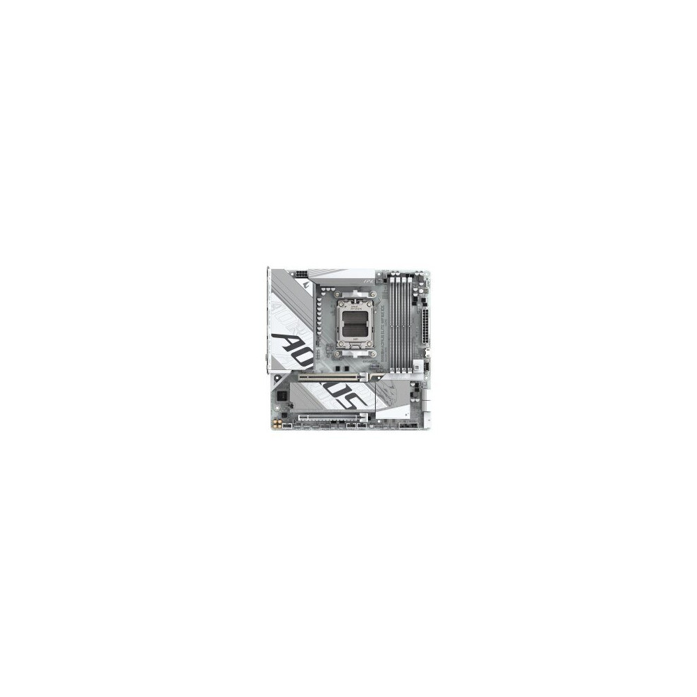 Gigabyte AORUS B850M ELITE WIFI6E ICE - Scheda madre - micro ATX - Socket AM5 - Chipset AMD B850 - USB-C 3.2 Gen 2x2, USB-C 3.2
