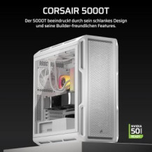 Corsair 5000T - Mid tower - E-ATX - Pannello laterale con finestra (vetro temperato)