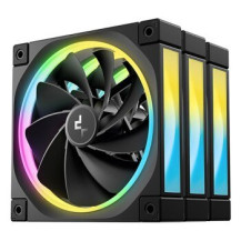 DeepCool FL12R-3 IN 1 Computergehäuse Ventilator 12 cm Schwarz 3 Stück(e)