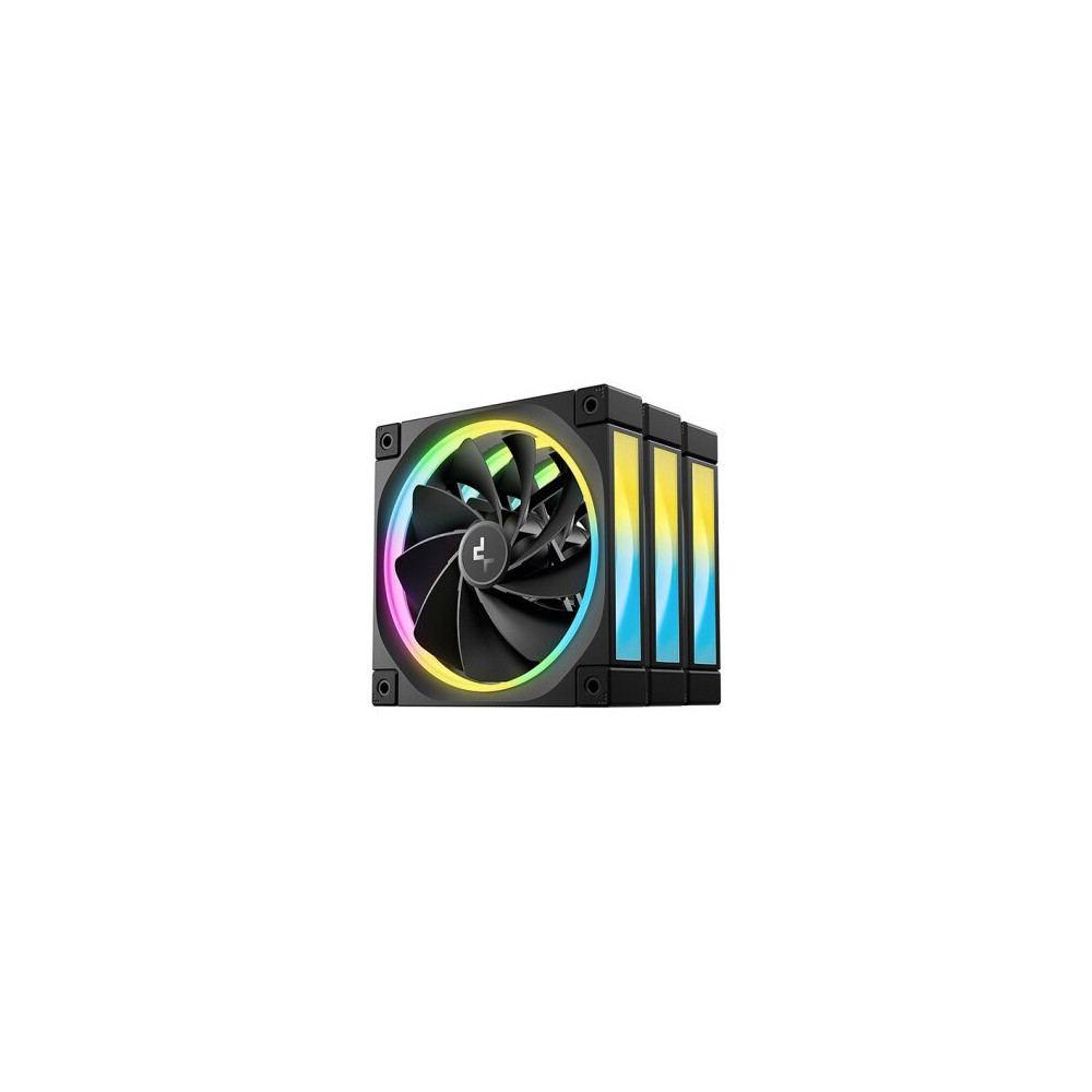 DeepCool FL12R-3 IN 1 Computergehäuse Ventilator 12 cm Schwarz 3 Stück(e)