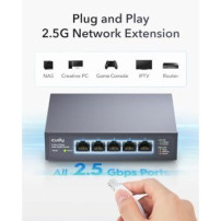 CUDY HS105 5-Port 2.5G Metal Switch - Switch - 0,1 Gbps