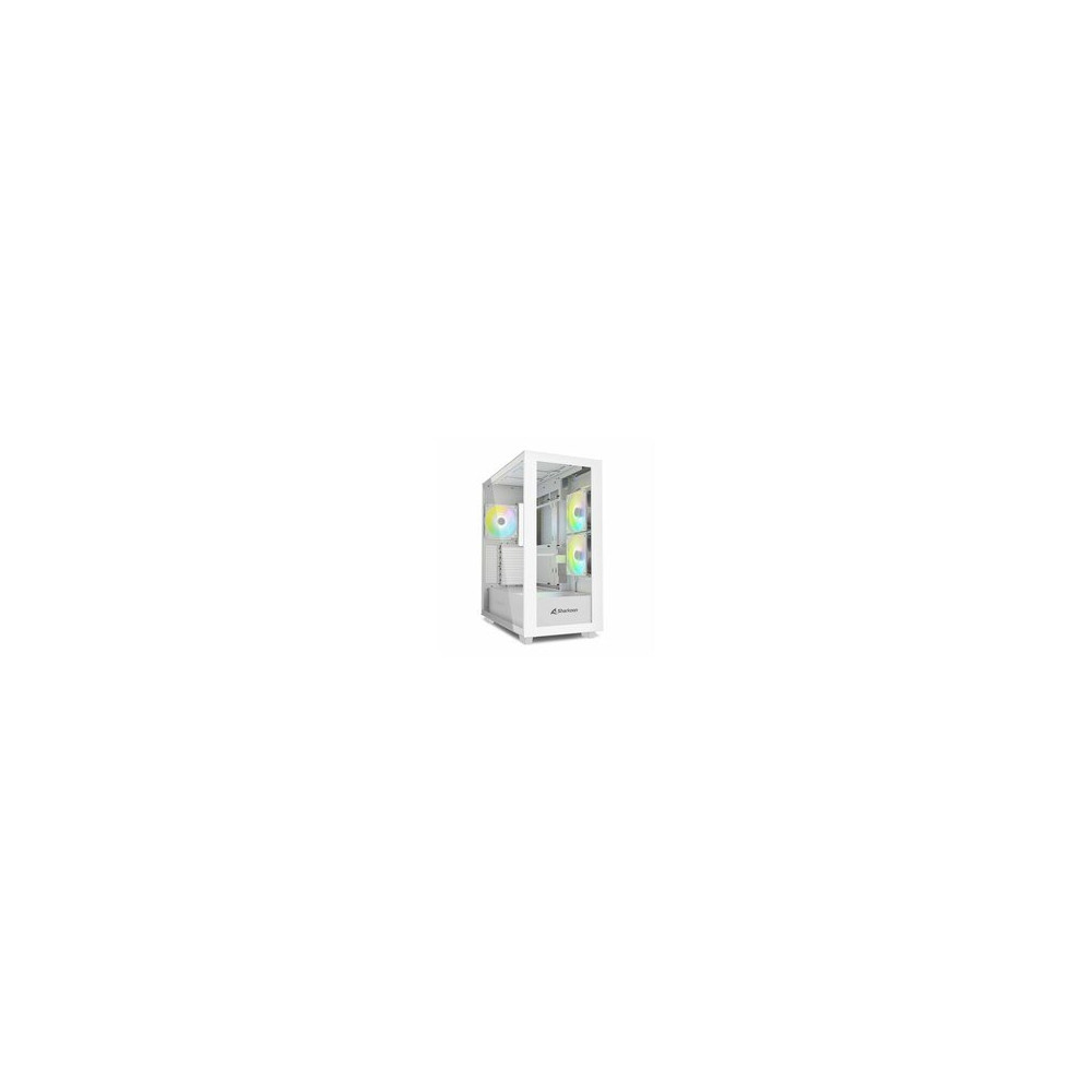 Sharkoon Case Rebel C60 RGB ATX 2xGlass bianco - Midi/Minitower - ATX