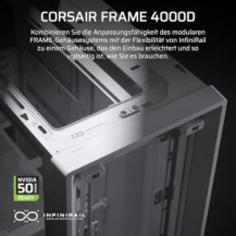 Corsair FRAME 4000D - Midi-Tower Gaming - E-ATX - Pannello laterale con finestra (vetro temperato)
