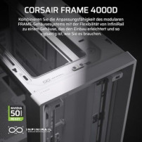 Corsair FRAME 4000D - Midi-Tower Gaming - E-ATX - Pannello laterale con finestra (vetro temperato)