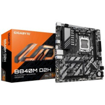 GIGABYTE B840M D2H Scheda madre - CPU AMD Ryzen 9000, VRM a 5+2+2 fasi, fino a 7600 MHz DDR5, 1xPCIe 4.0 + 1xPCIe 3.0