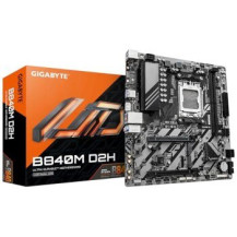 GIGABYTE B840M D2H Scheda madre - CPU AMD Ryzen 9000, VRM a 5+2+2 fasi, fino a 7600 MHz DDR5, 1xPCIe 4.0 + 1xPCIe 3.0