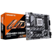 GIGABYTE B840M DS3H Scheda madre - CPU AMD Ryzen 9000, VRM a 8+2+2 fasi, fino a 8200 MHz DDR5, 2xPCIe 4.0 M.2, LAN