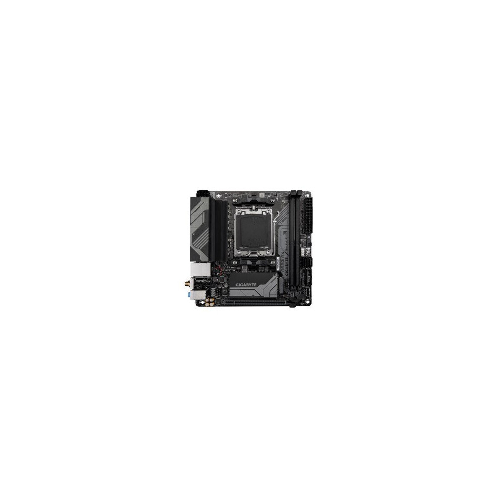Gigabyte A620I AX - 1.0 - Scheda madre - Mini-ITX - Socket AM5 - Chipset AMD A620 - USB 3.2 Gen 1, USB-C 3.2 Gen 1, USB 3.2 Gen