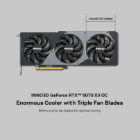Inno3D RTX5070 X3 OC 12 GB GDDR7 HDMI 3xDP - 12.288 MB