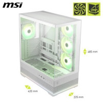 MSI MAG PANO 110R PZ WHITE computer case Midi Tower Bianco